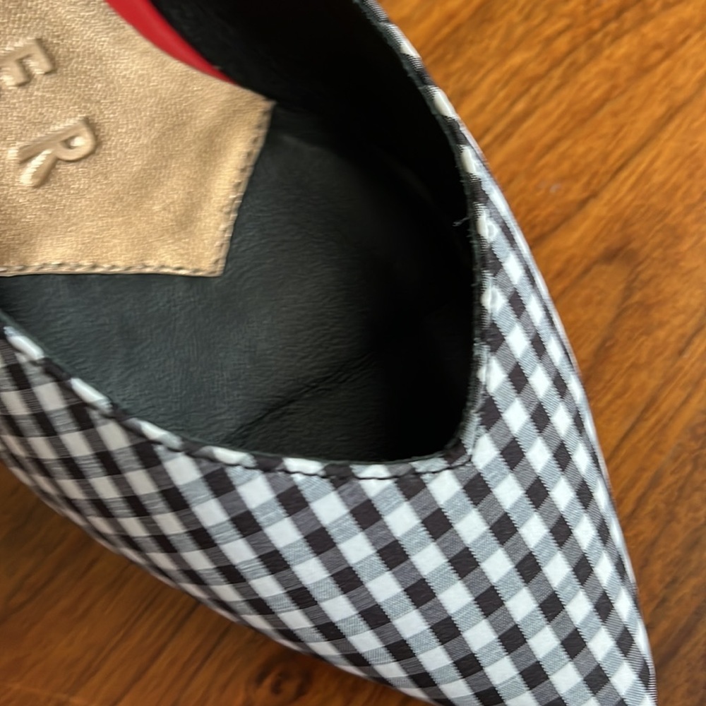 Ted Baker Hujig Gingham Mary Jane Flat, NEW - Picture 16 of 17